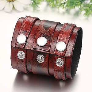 Amazon | JEWELRYWE 腕輪 パンク バングル
